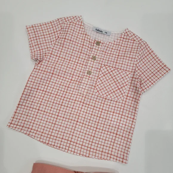 12M Babidu Spanish shirt and short Set - Picture 2 of 7
